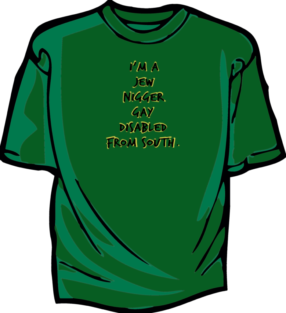 I'm A Jew Nigger Gay Disabled From South (937x1024), Png Download