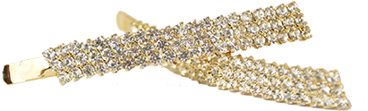 Rwr01113 Diamante Gold Scarf Clips (600x600), Png Download
