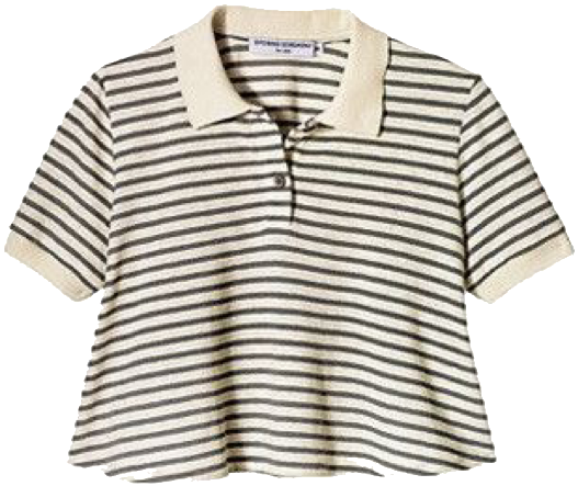 Crop Top De Rayas, Camisa De Cosecha, Camisas Blancas, (1024x1024), Png Download