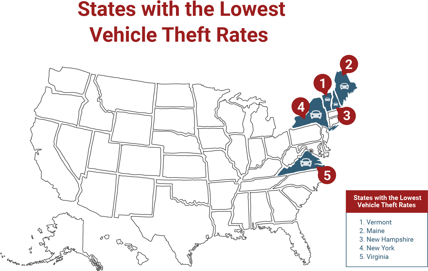 Securest States For Car Ownership (1920x1080), Png Download