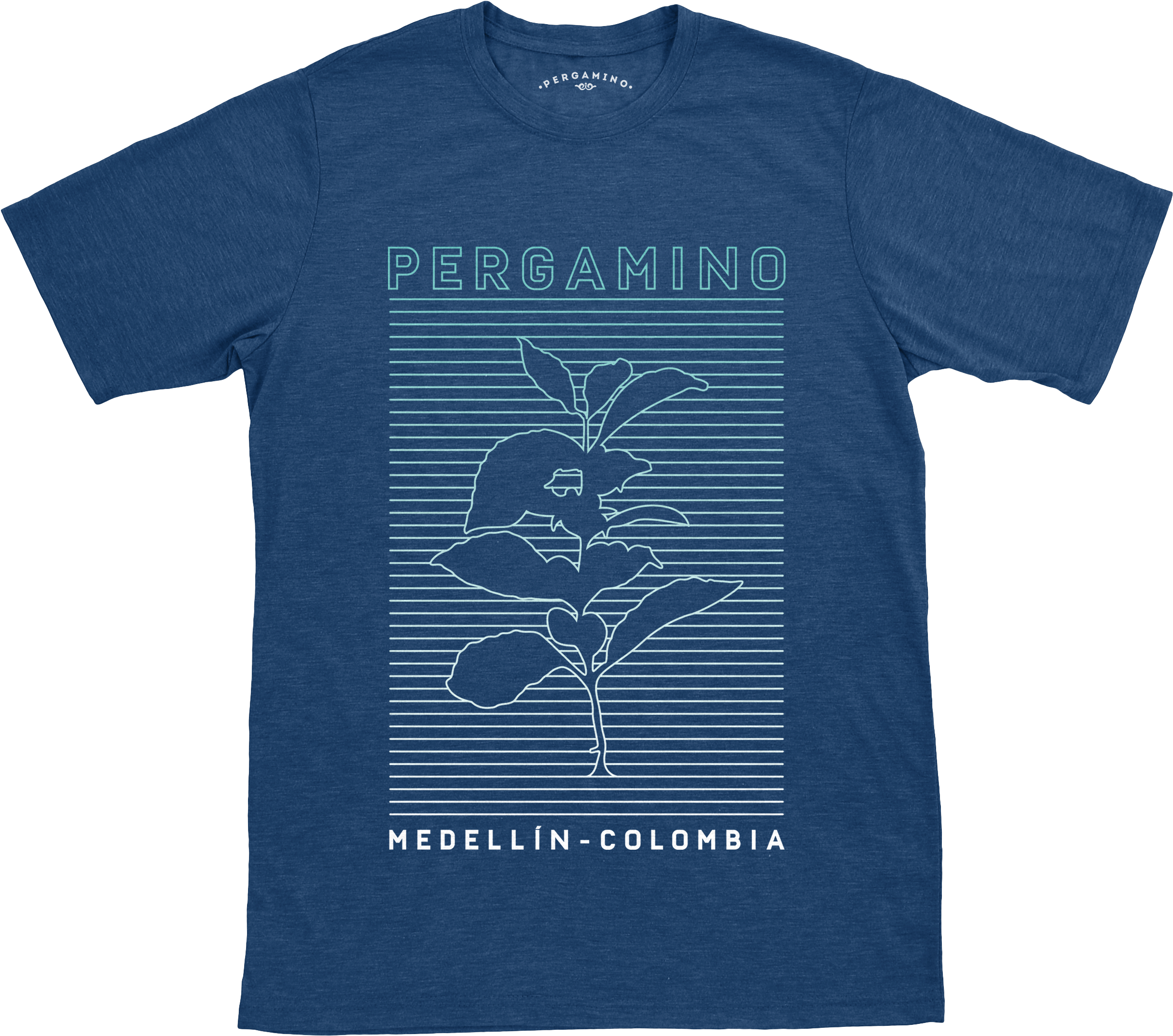 Camiseta Rama Café Líneas (2600x2600), Png Download