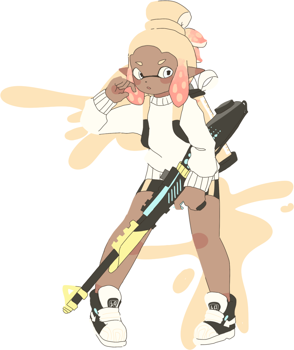 Splatoon Squid Png (1190x1216), Png Download