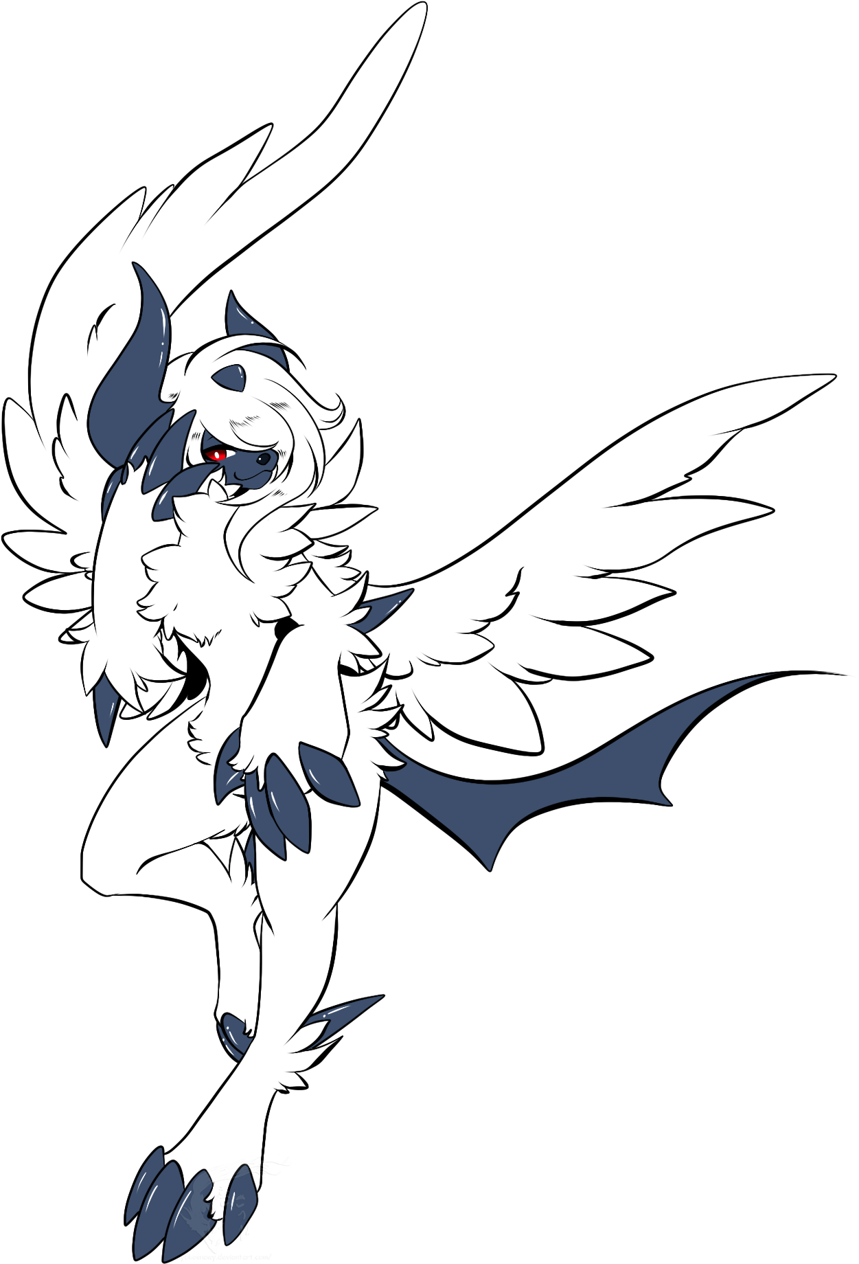 Super Absol (1561x2182), Png Download