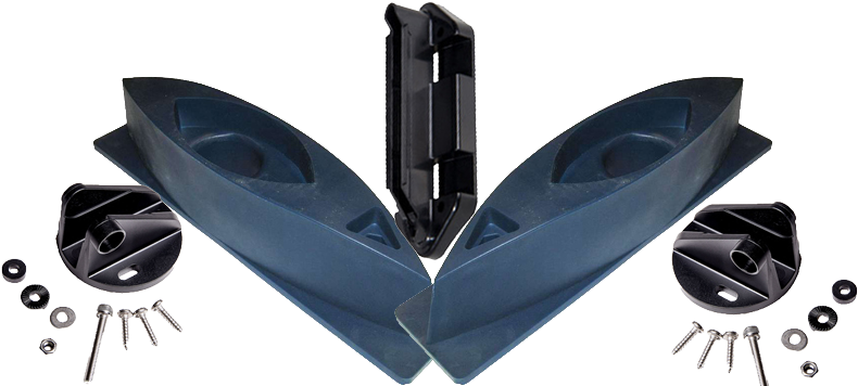 Raymarine Transducer Brackets (1660x600), Png Download