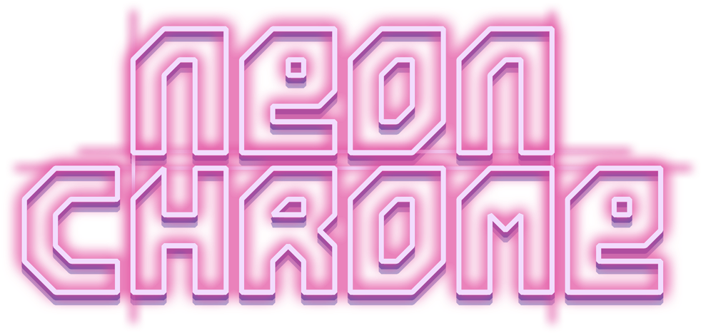 Neon Chrome Logo (1000x486), Png Download