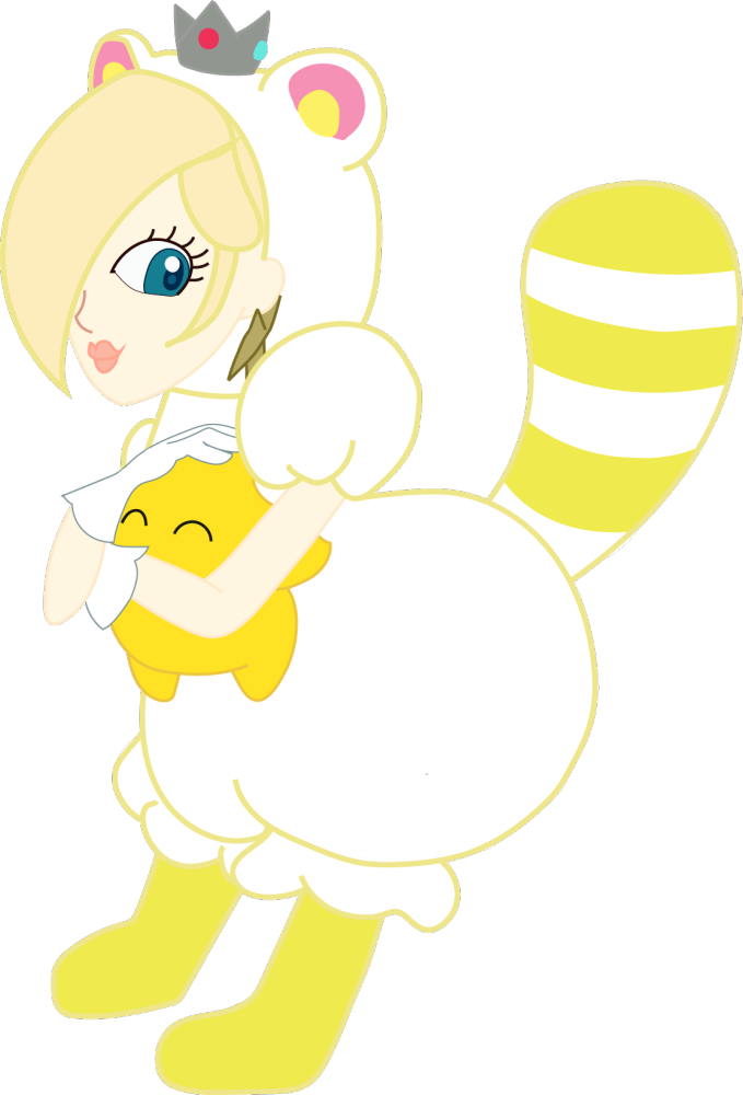 White Tanooki Rosalina (679x1000), Png Download