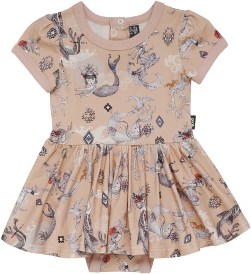 Rock Your Baby Boho Maids & Dragons Baby Waisted Dress (630x630), Png Download