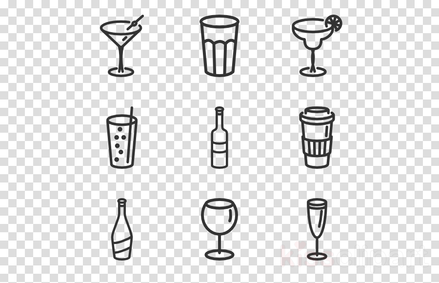 Drinking Glasses Icon Clipart Drink Glass Computer (900x580), Png Download