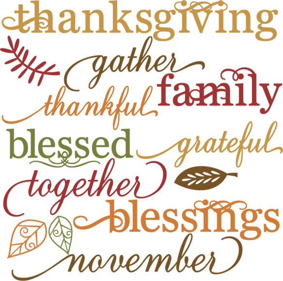 Happy Thanksgiving Png (584x580), Png Download