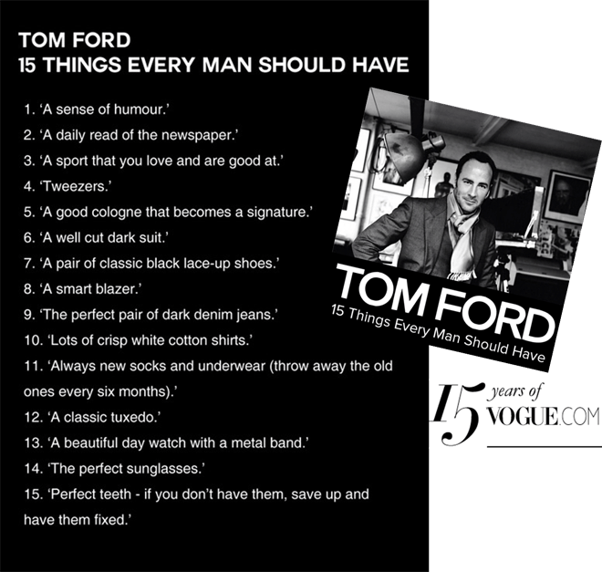 Com Recently Interviewed Tom Ford For Their 15th Anniversary (660x627), Png Download