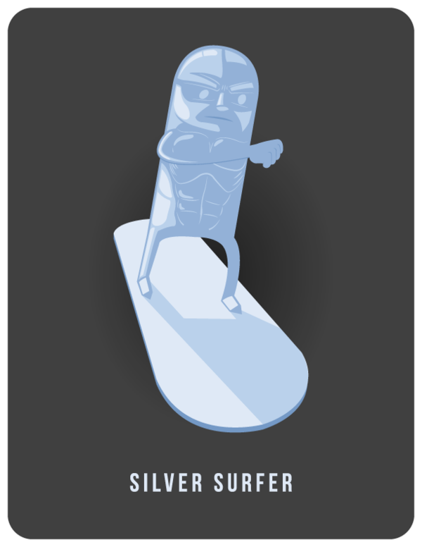 Ilustraciones50 Heroes Ilustrados Por Adam Thompson (600x776), Png Download