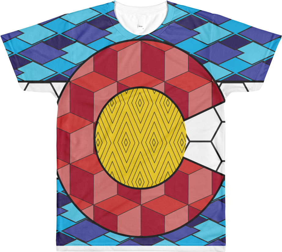 Image Of Colorado Geometry Flag (1000x1000), Png Download