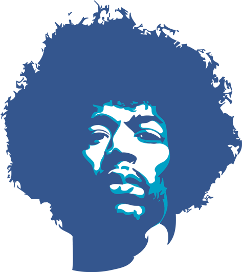 Jimi Hendrix Png (500x666), Png Download