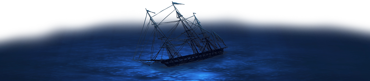 Sunken Ship (1280x282), Png Download
