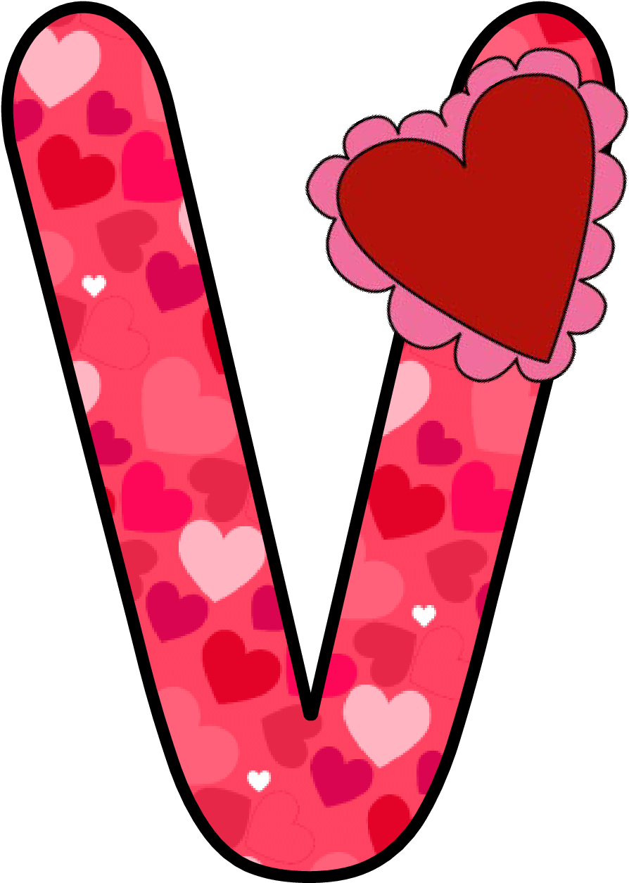 Ch B *✿* Alfabeto Corazon De Kid Sparkz (985x1340), Png Download
