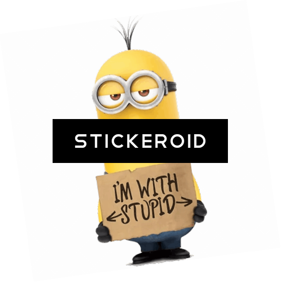 I'm With Stupid (577x578), Png Download