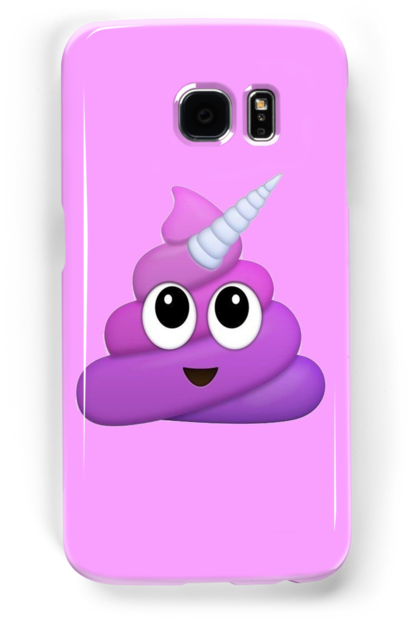 Quot Purple Unicorn Poop Emoji Quot Samsung Galaxy (500x700), Png Download