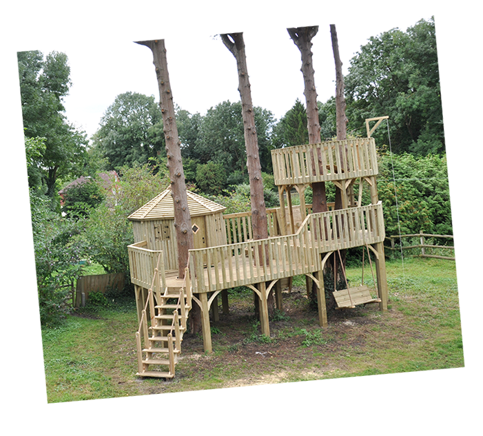 Cheeky Monkey Treehouses (701x633), Png Download