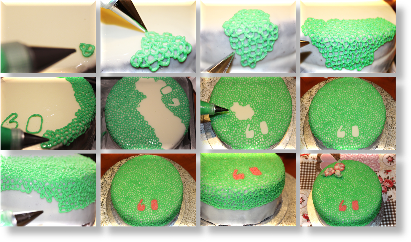 Pastel De Cumpleaños Con Cobertura Espejo, Encaje De (1399x828), Png Download