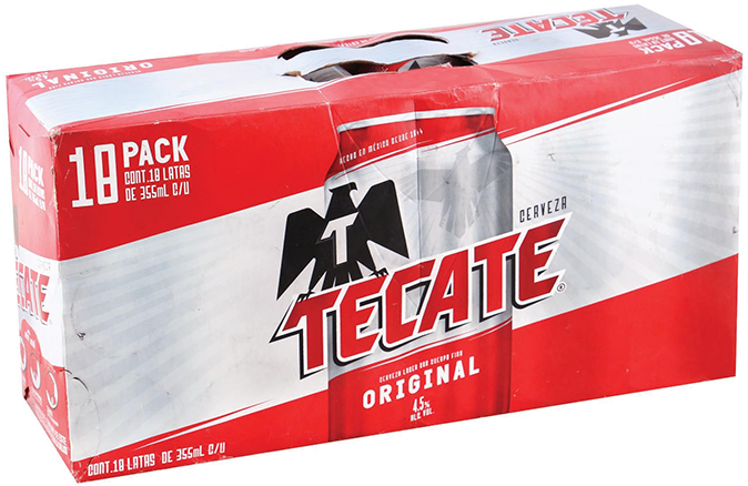 Home / Beer / Imported Beer / Tecate Can 18 Pk (681x681), Png Download