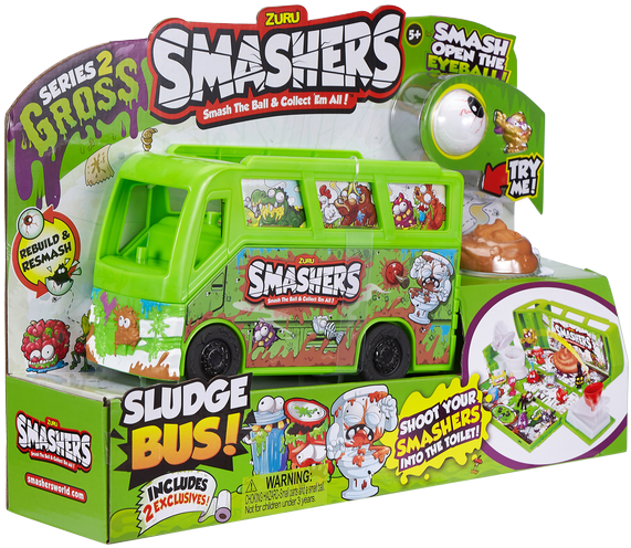 Smashers Gross Serie 2 Sludge-bus, , Large (600x600), Png Download