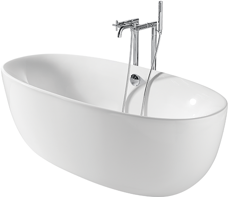 Roca Virginia 1700 Freestanding Bath (562x610), Png Download