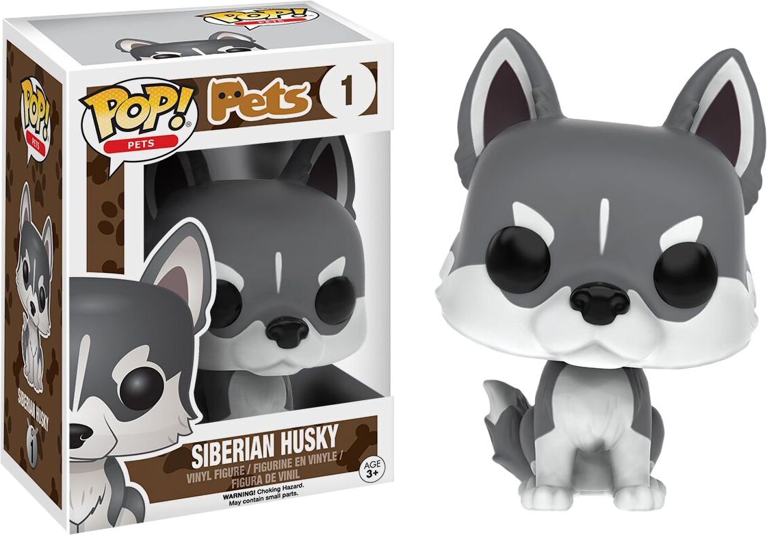 Siberian Husky Pop Vinyl Figure (1121x782), Png Download