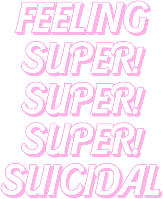 Faeneko Negative Suicide Suicide Mention Pink Kawaii (618x656), Png Download