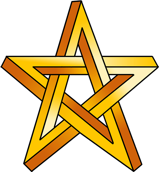 How To Draw Impossible Star (680x678), Png Download