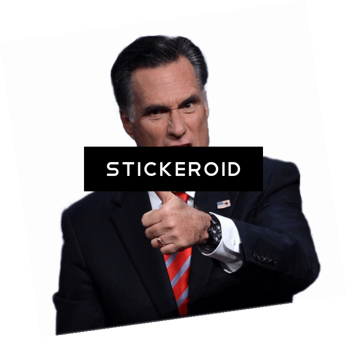 Mitt Romney Thumbs Up Politic (698x680), Png Download