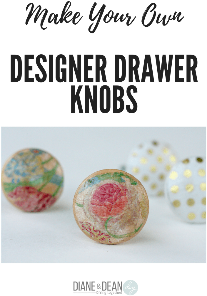Make Your Own Designer Drawer Knobs Decorative Napkins, (735x1102), Png Download