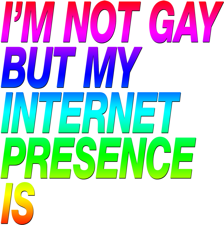 Ben Aqua Ben Aqua, I'm Not Gay But My Internet Presence (800x785), Png Download