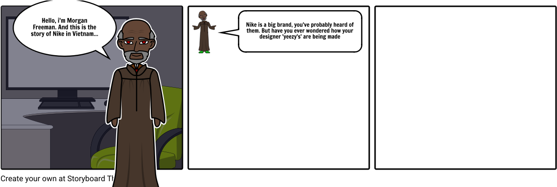 Morgan Freeman-the Story Of Nike Bad (1164x385), Png Download