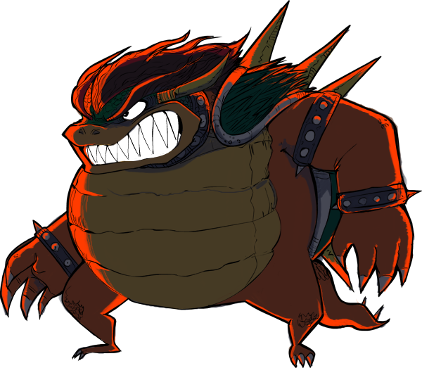 King Koopa (600x523), Png Download