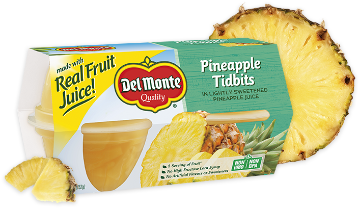 Pineapple, Fruit Cup® Snacks (1050x407), Png Download