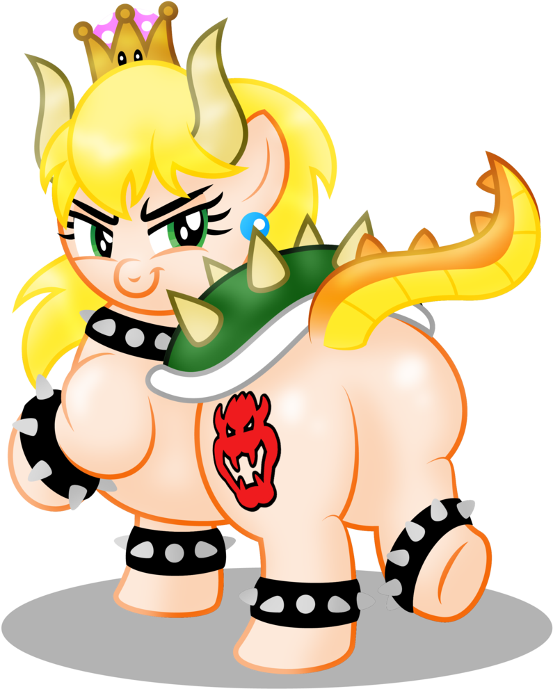 Aleximusprime, Bedroom Eyes, Bowser, Bowsette, Chubby, (828x1024), Png Download