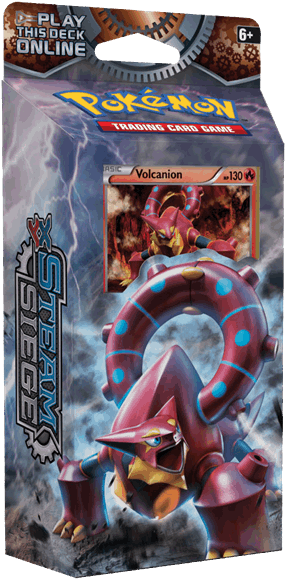 Pok&amp - # - 201 - Mon Xy Theme Deck Steam Siege, (241x492), Png Download