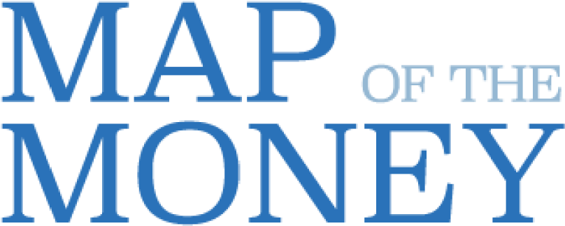 Map Of The Money (1000x1000), Png Download