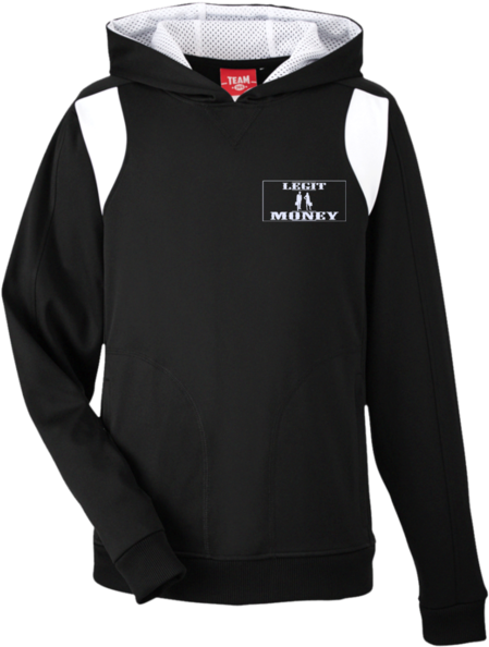 Legit Money Team 365 Youth Colorblock Poly Hoodie (600x600), Png Download