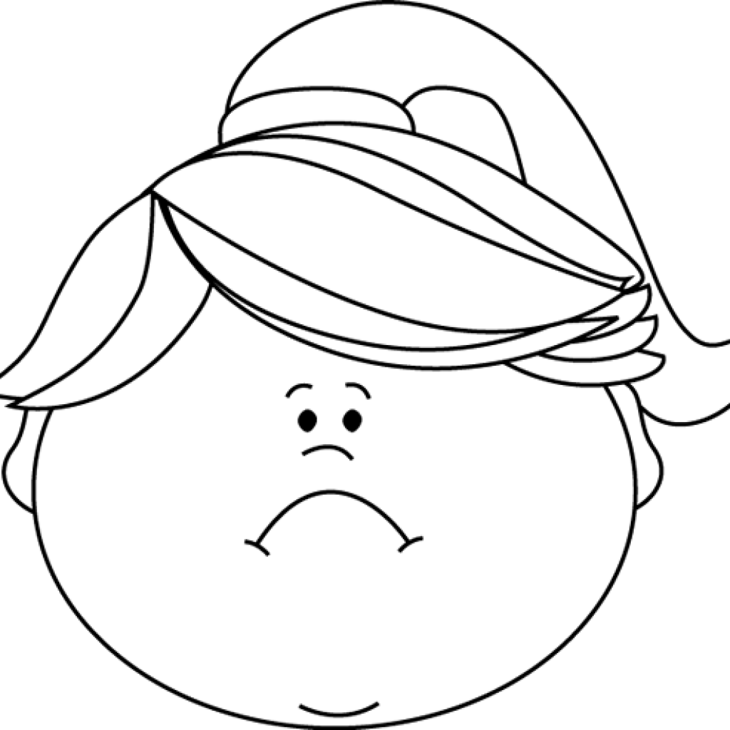 Angry Emoji Clipart Black And White (1024x1024), Png Download