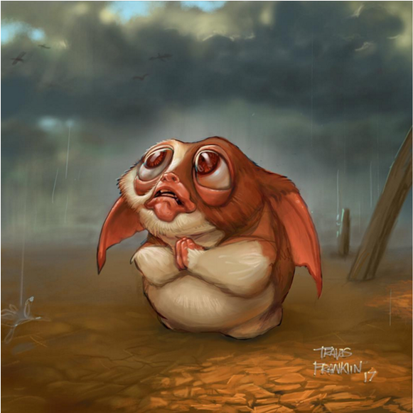 Gremlins Drawing Tattoo (870x580), Png Download