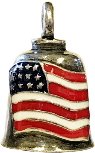 Colored American Flag Gremlin Bell (600x600), Png Download