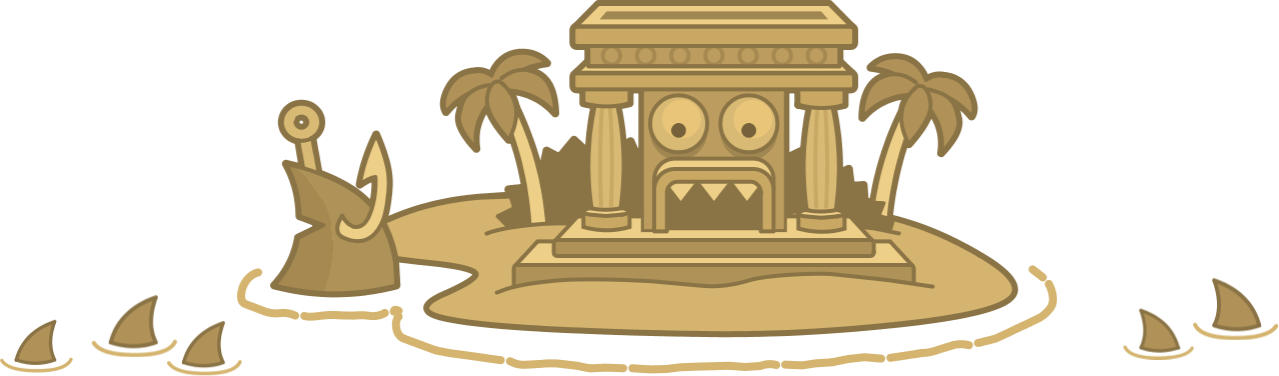 Shark Tooth Island (1279x376), Png Download