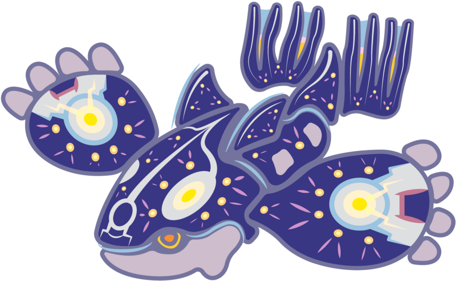 Kyogre-sticker (1000x1294), Png Download