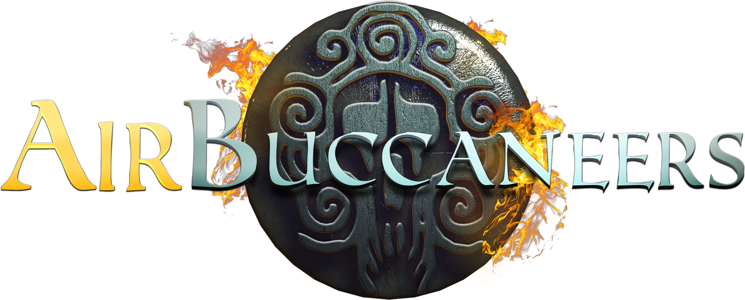 2060328 Airbuccaneers Logo Nobg (2589x1065), Png Download