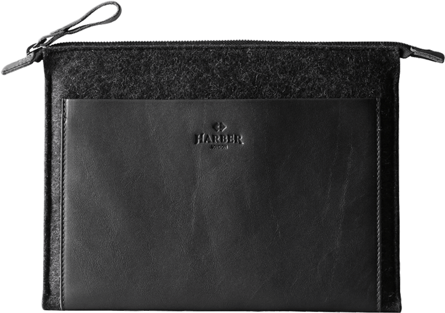 Folio Macbook Leather & Felt Sleeve Sleeve Harber London (1024x1024), Png Download