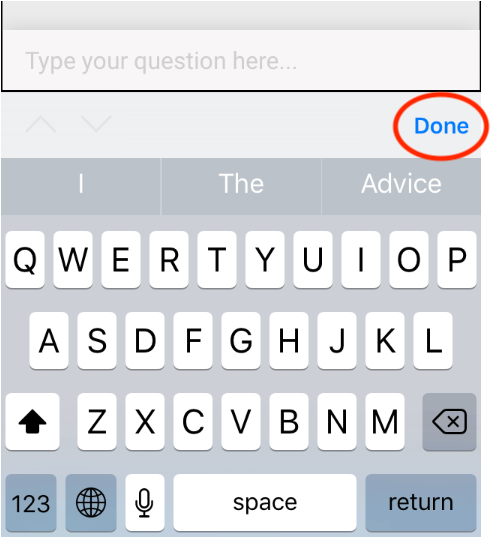 How To Change "done" Button Title Of Uiwebview Keyboard (600x600), Png Download