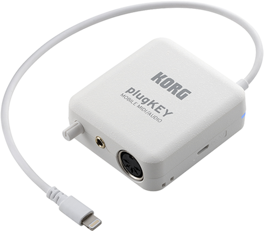 Korg Plugkey Mobile Midi/audio Interface For Ios Lighting (1200x1200), Png Download