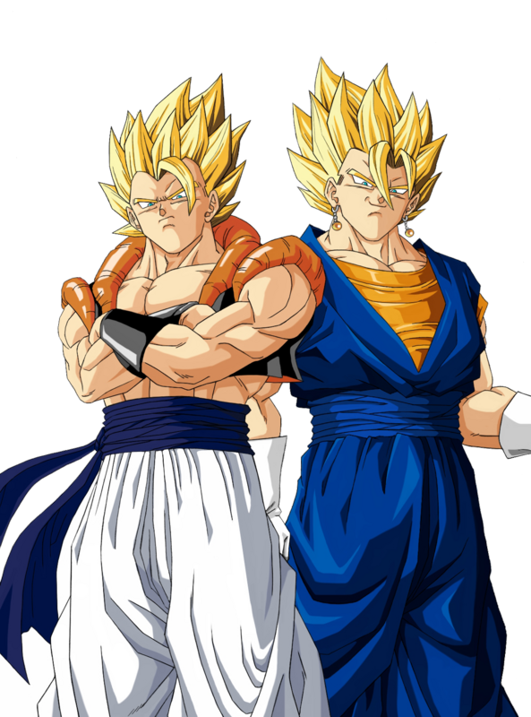 Gogeta And Vegetto Ssgss Gogeta Ssj Blue Vegetto Ssj (593x800), Png Download