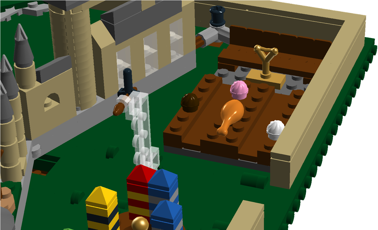 Pop-up Hogwarts Castle (1600x743), Png Download